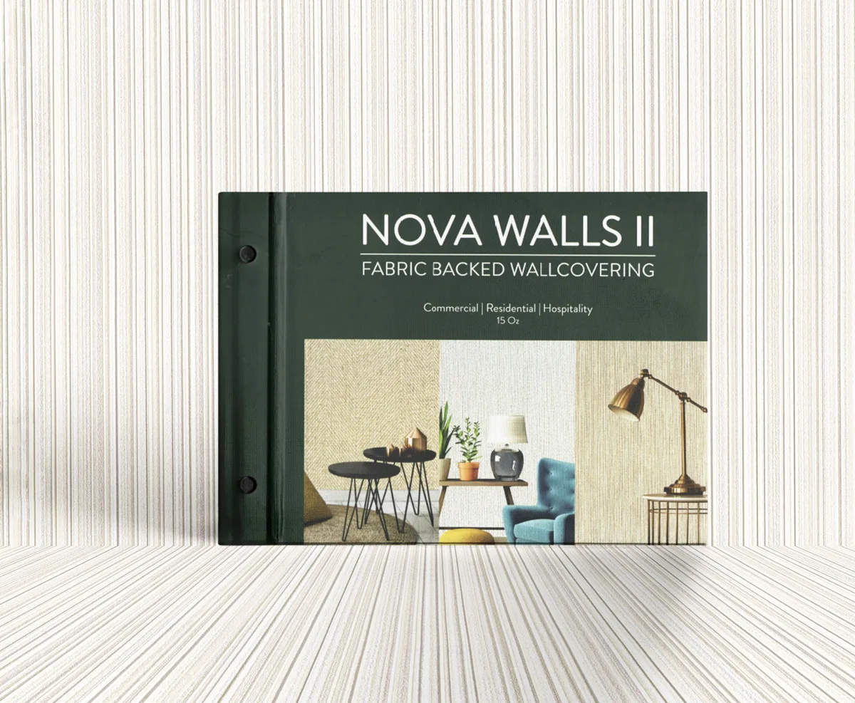Nova Walls fabric-backed wallcovering sample book