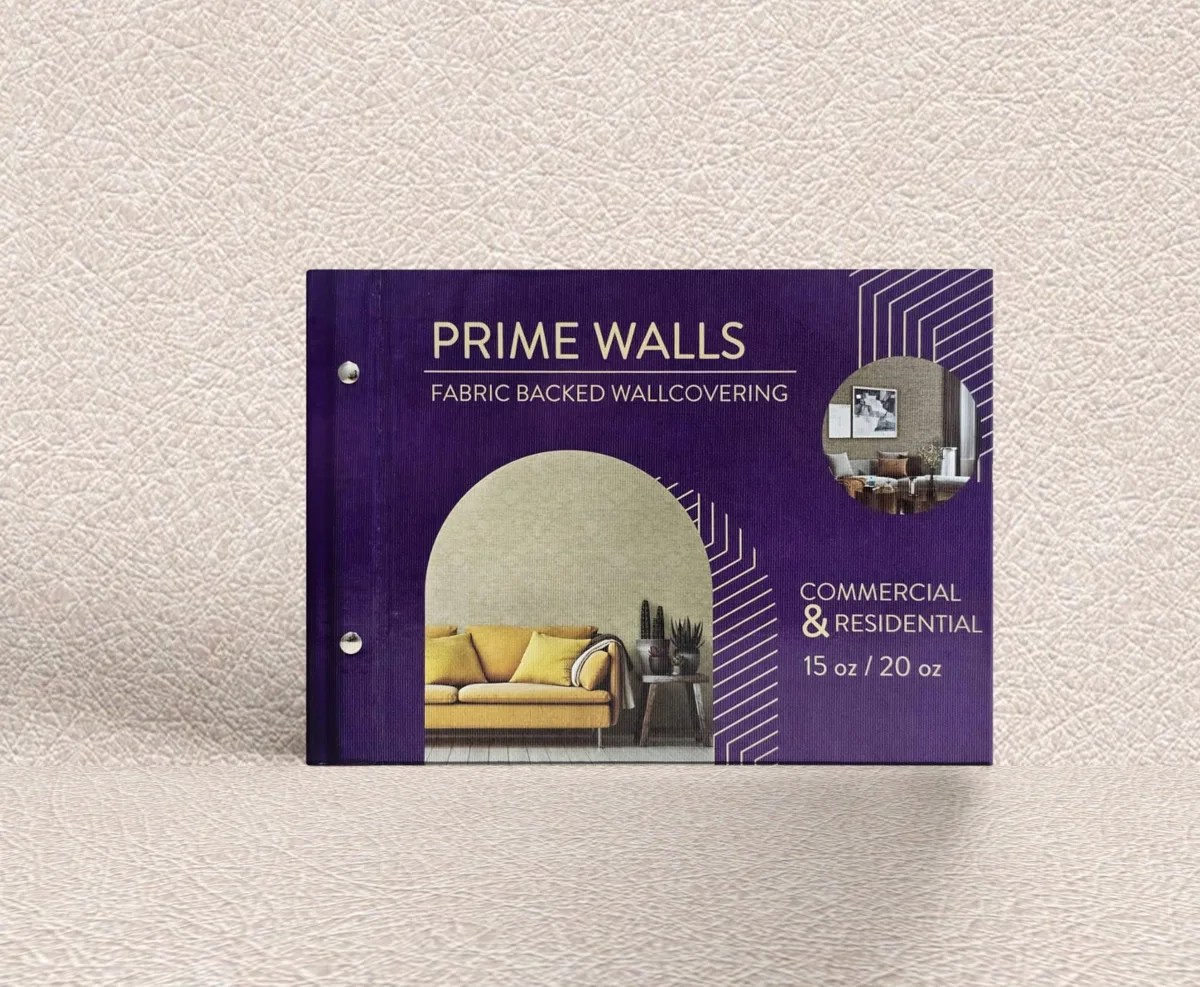 Prime Walls fabric-backed wallcovering sample book