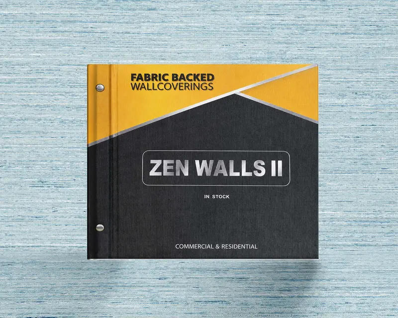 Zen Walls 2 fabric-backed wallcovering sample book