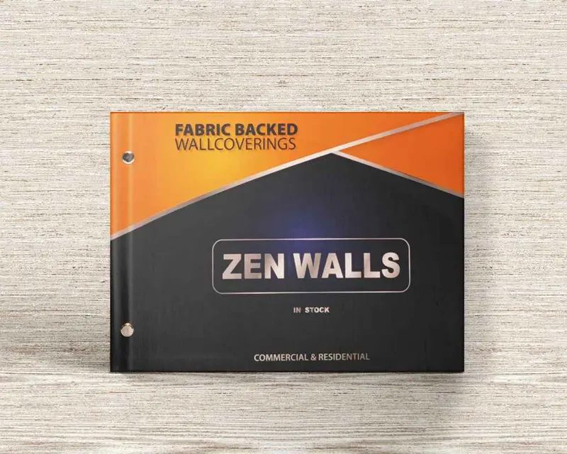 Zen Walls fabric-backed wallcovering sample book